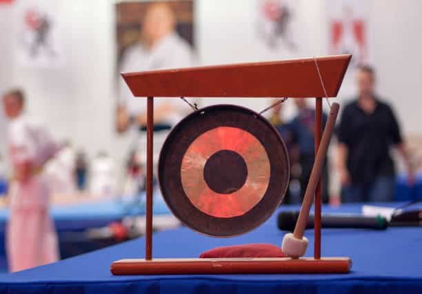 japanese gong on a karate competition